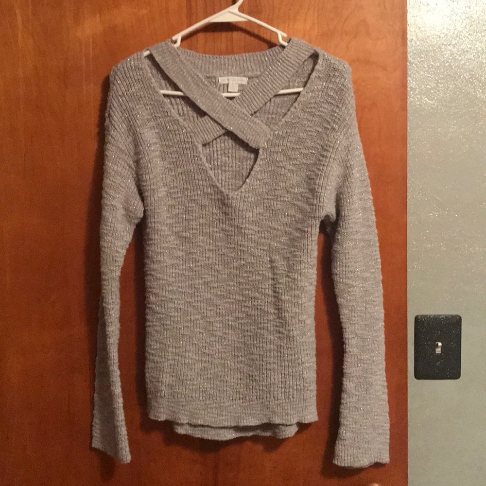 Sexy criss cross sweater